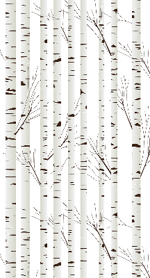 Roller blind for large window Birches