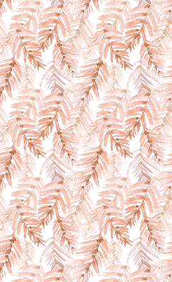 Fabric roller blind Pink leaves
