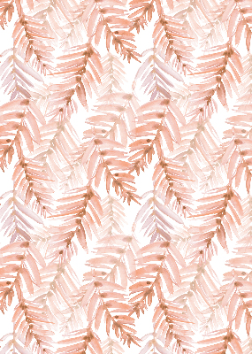 Fabric roller blind Pink leaves