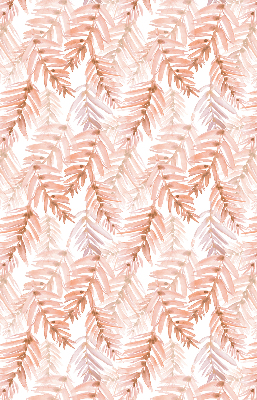 Fabric roller blind Pink leaves