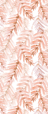 Fabric roller blind Pink leaves