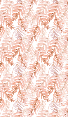 Fabric roller blind Pink leaves