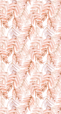 Fabric roller blind Pink leaves