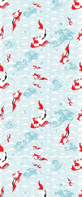 Modern roller blind fish in the water print
