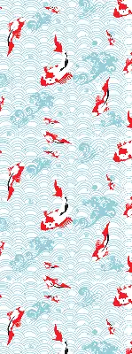 Modern roller blind fish in the water print