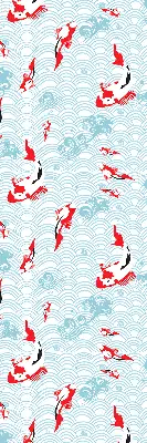 Modern roller blind fish in the water print