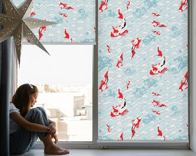 Modern roller blind Fish in the water