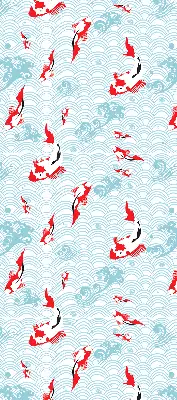 Modern roller blind fish in the water print