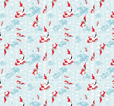 Modern roller blind Fish in the water