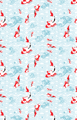 Modern roller blind Fish in the water