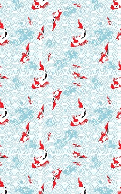 Modern roller blind Fish in the water