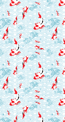 Modern roller blind Fish in the water