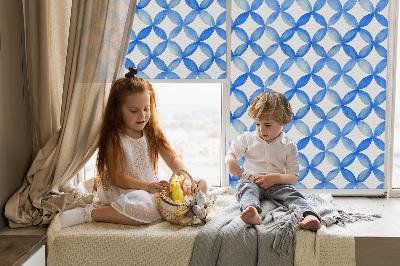 Fabric roller blind Star pattern