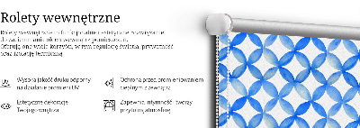 Fabric roller blind Star pattern