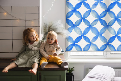 Fabric roller blind Star pattern
