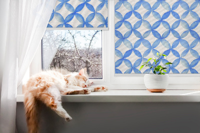 Fabric roller blind Star pattern