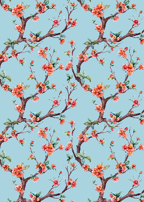 Roller blind for large window Flower buds from trees