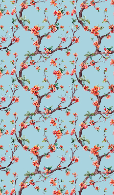 Roller blind for large window Flower buds from trees