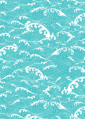 Fabric roller blind Waves