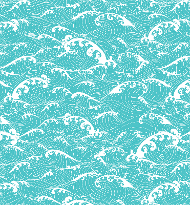 Fabric roller blind Waves