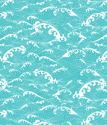 Fabric roller blind Waves
