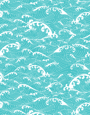 Fabric roller blind Waves