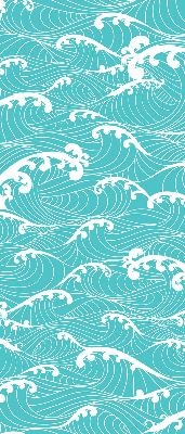 Fabric roller blind Waves