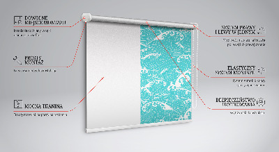 Fabric roller blind Waves