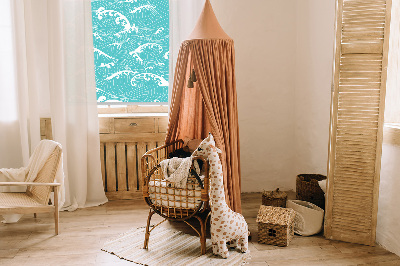Fabric roller blind Waves