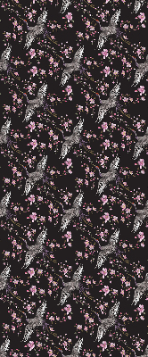 Modern roller blind Herons and flowers