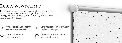 Dots roller blind for large windows