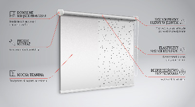 Roller blind for large window Dots