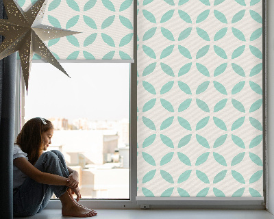 Fabric roller blind Beige pattern
