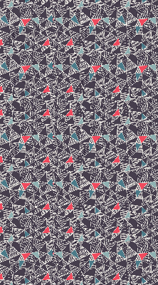 Modern roller blind patterned