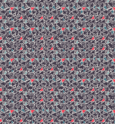 Modern roller blind patterned