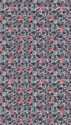 Modern roller blind patterned