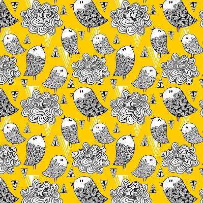 Roller blind for large window birds print