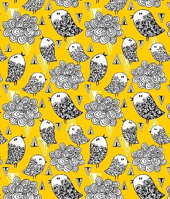 Roller blind for large window birds print