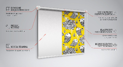 Roller blind for large window Birds