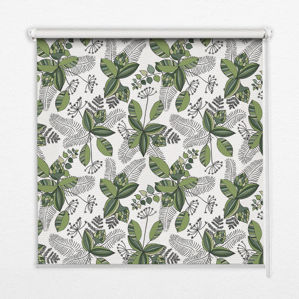Fabric roller blind Plants
