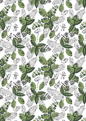 Fabric roller blind Plants