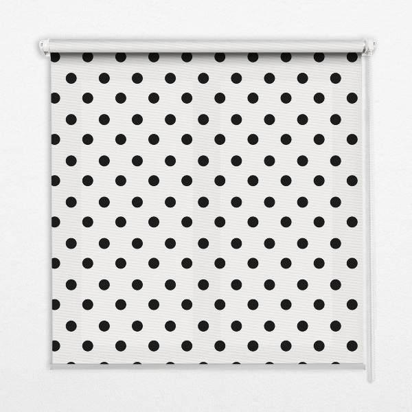 Modern roller blind Black dots