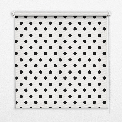 Modern roller blind Black dots