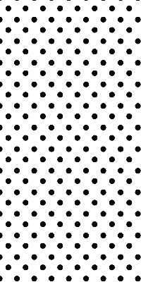 Modern roller blind with black dots design