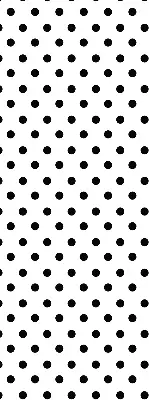 Modern roller blind with black dots design