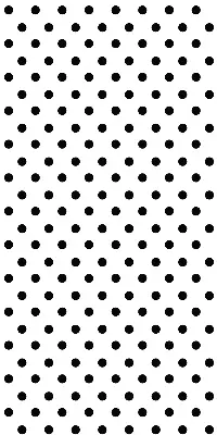 Modern roller blind with black dots design