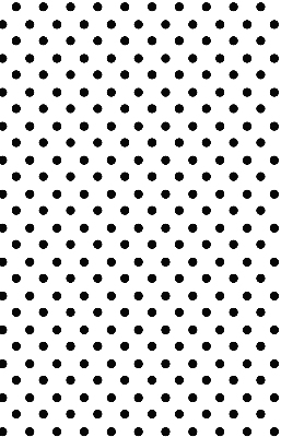 Modern roller blind with black dots design