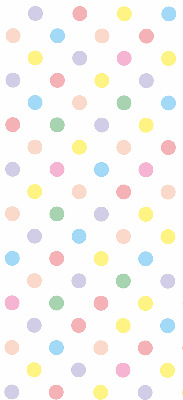 Fabric roller blind Colorful dots