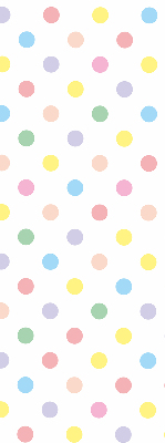 Fabric roller blind Colorful dots
