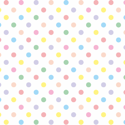 Fabric roller blind Colorful dots